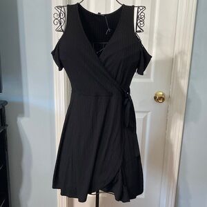 NWT One Clothing Black Asymmetrical Dress